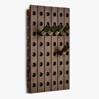 Wine rack Wooden Over the wall hanging shelf with holes